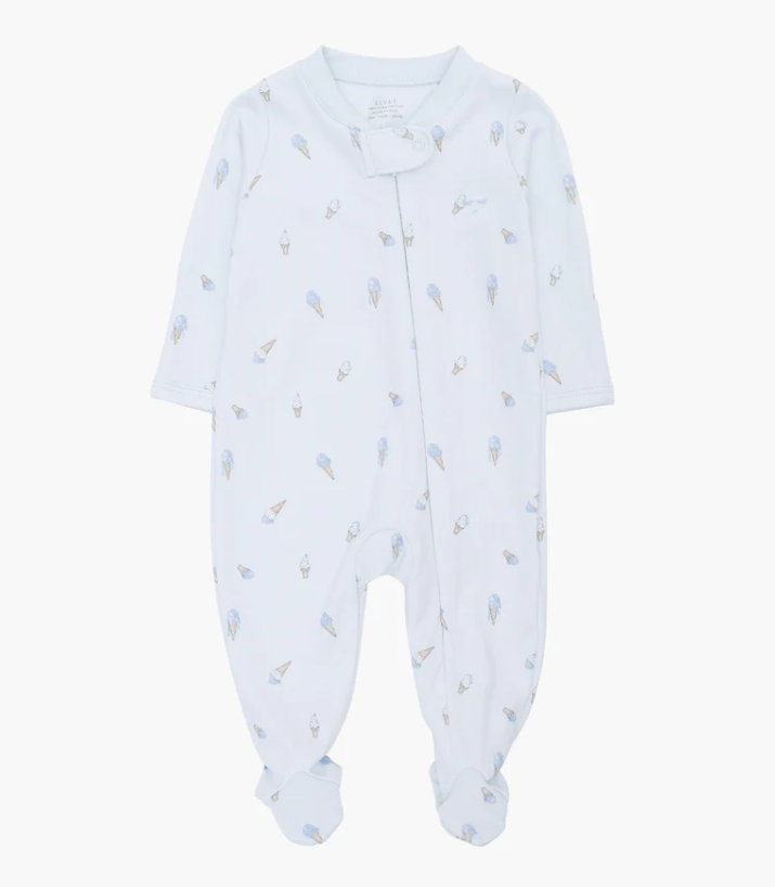 Ice Cream Zipper Footie - Livly