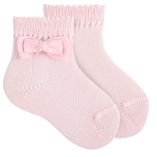 Condor Socks With Bow - Pink