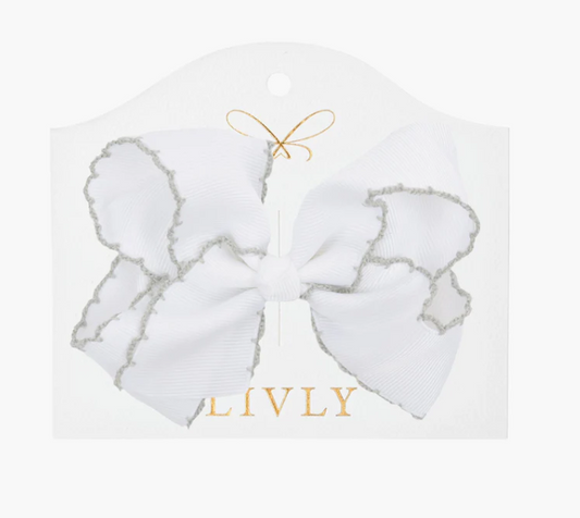 Picot Bow Snow Angel L - Livly