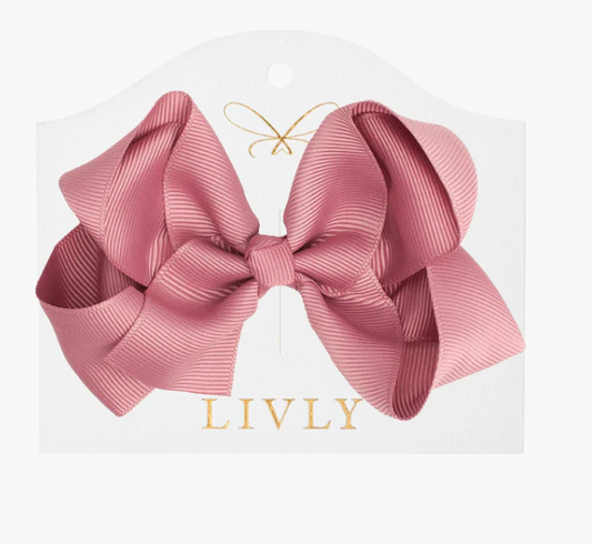 Bow Rosy Mauve Large - Livly