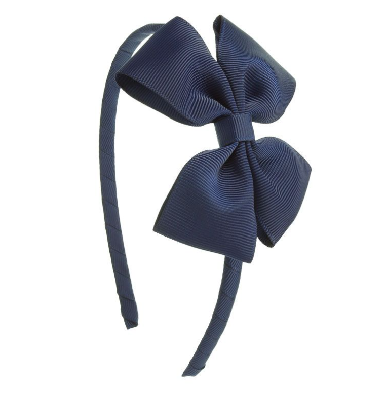 Diadeem Bow Navy Blue - Siena