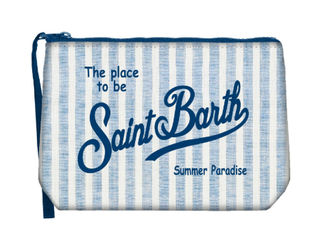 Pouch Linen Stripes - Saint Barth
