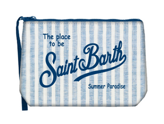 Pouch Linen Stripes - Saint Barth