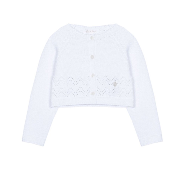 Knit Cardigan White - Patachou