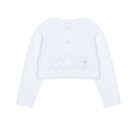 Knit Cardigan White - Patachou