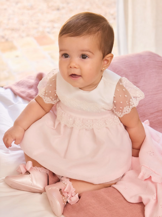 Baby Set Jurk Met Romper Roze - Mayoral