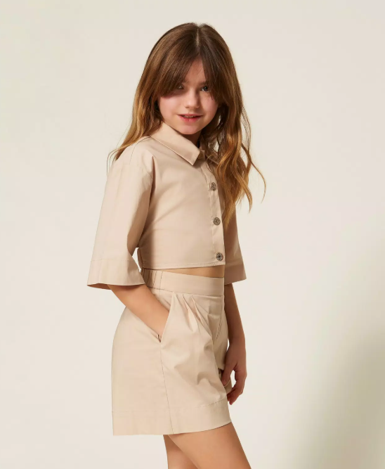 Cropped Set Beige - Twinset