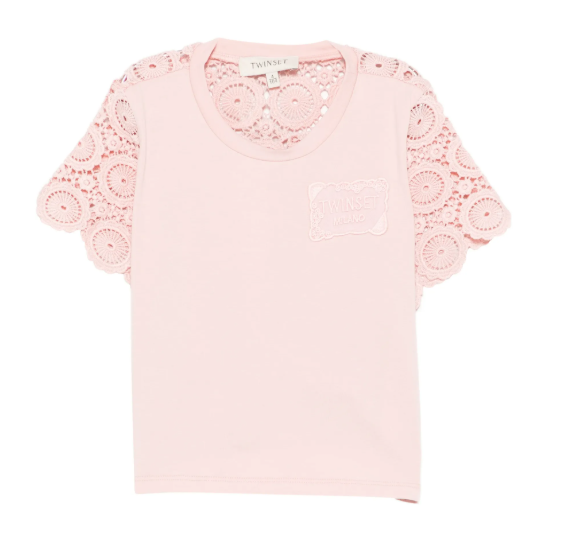 T-shirt Lace Pink - Twinset