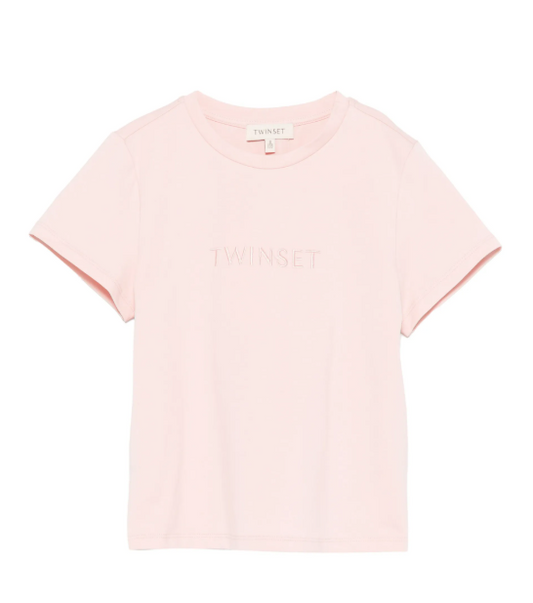 T-shirt Pink Logo - Twinset