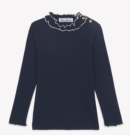Meisjes Shirt Marine - Tartin Et Chocolat