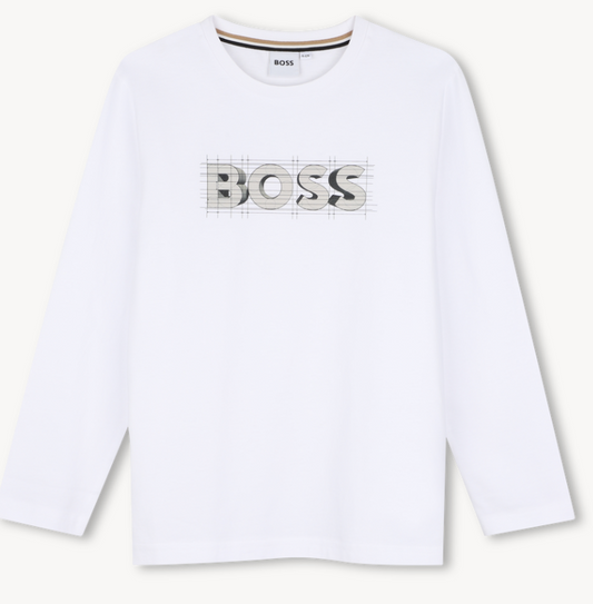 Shirt jongens wit - Boss