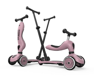 2 in 1 Loopfiets En Step Met Duwstang - Scoot And Ride