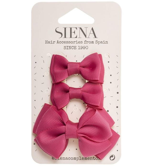 3 - Pack Strikjes Donkerroze - Siena