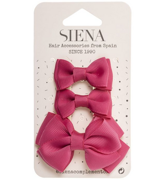 3 - Pack Strikjes Donkerroze - Siena