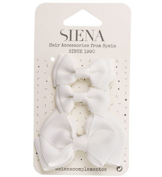 3 - Pack Strikjes Wit - Siena
