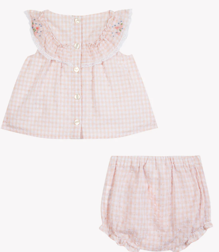 Baby Two Piece Set Rose - tartin et Chocolat