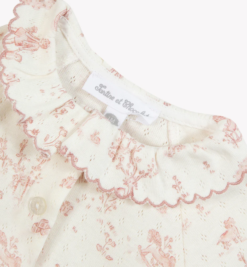 Baby Suit Fantasy Garden Pink - Tartin et Chocolat