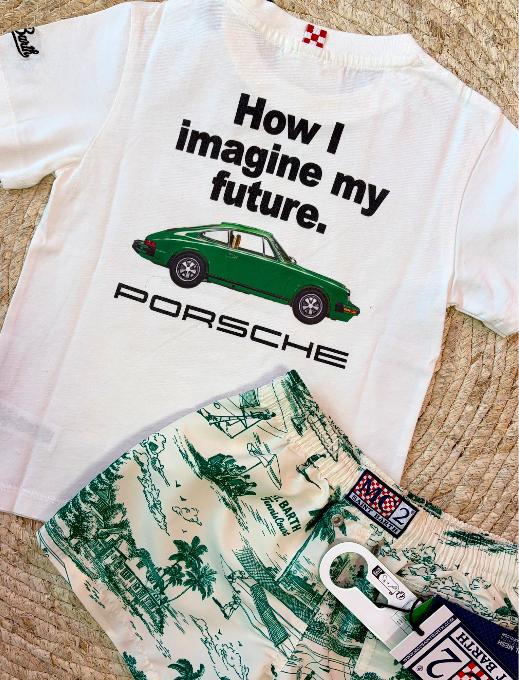 T-shirt Green Porsche - Saintbarth
