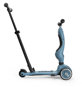 2 in 1 Loopfiets En Step Met Duwstang - Scoot And Ride