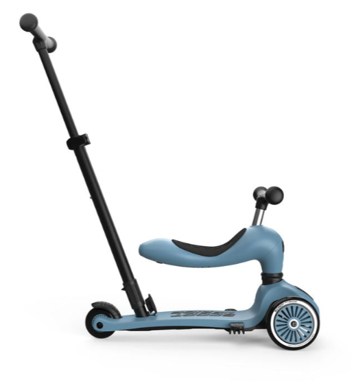 2 in 1 Loopfiets En Step Met Duwstang - Scoot And Ride