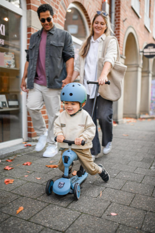 2 in 1 Loopfiets En Step Met Duwstang - Scoot And Ride