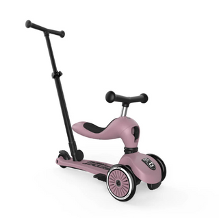 2 in 1 Loopfiets En Step Met Duwstang - Scoot And Ride