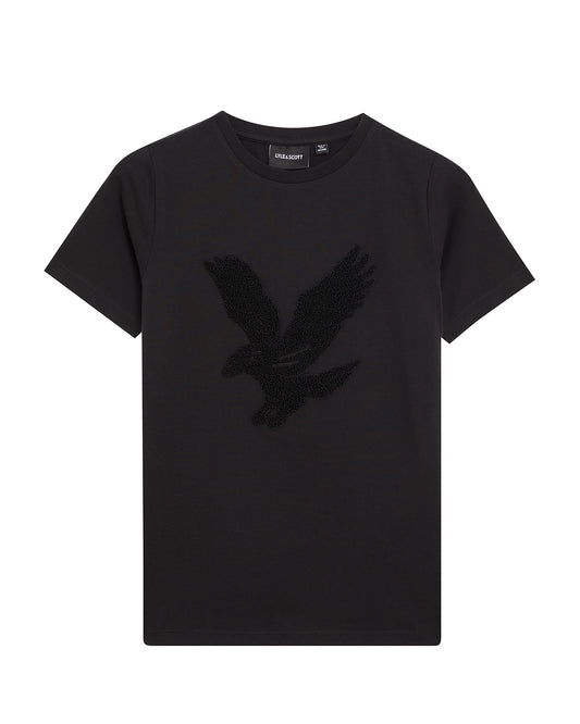 Towelling Eagle Shirt Jet Black - Lyle & Scott