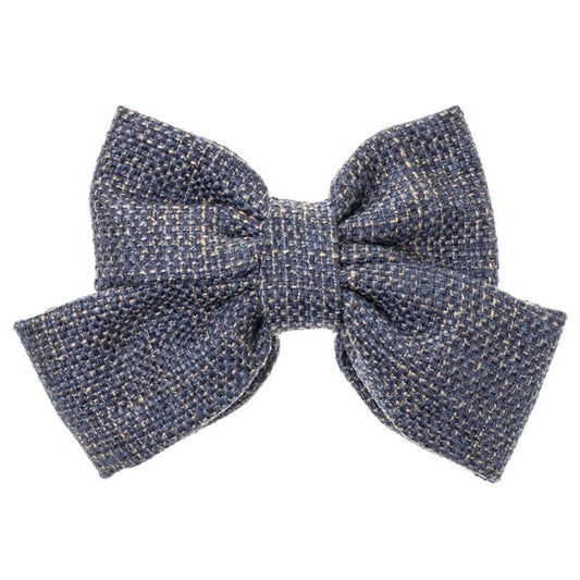 Bow Knitted Blue Beige - Siena