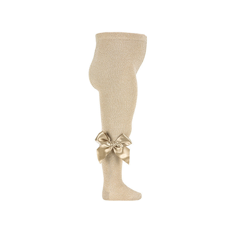 Condor Maillot Lurex Strik Satijn Groot - Beige / Goud