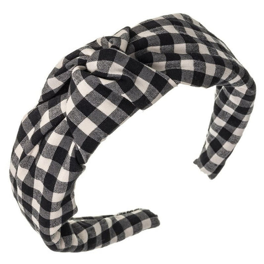 Diadeem Vichy Knotted Black - Siena