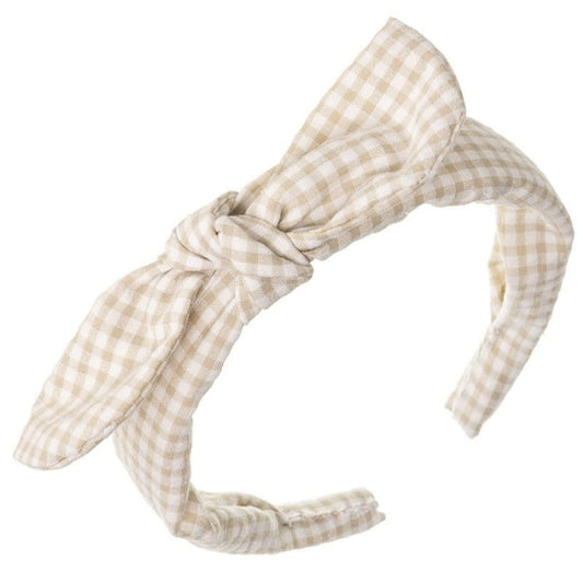 Diadeem Vichy Knotted Cream - Siena
