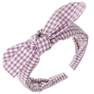 Diadeem Vichy Knotted Purple - Siena
