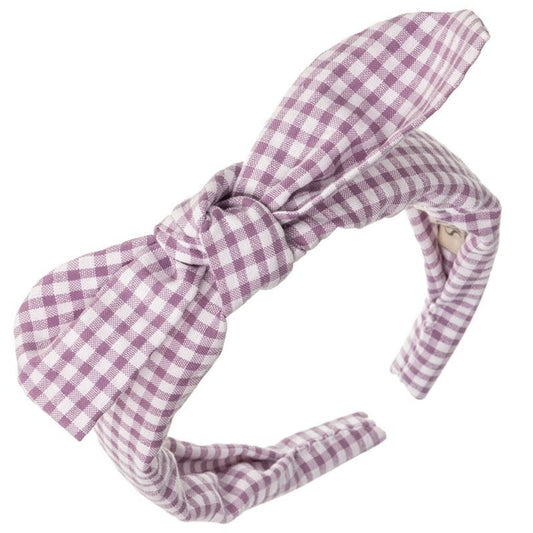 Diadeem Vichy Knotted Purple - Siena