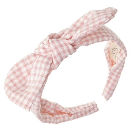 Diadeem Vichy Knotted Pink - Siena