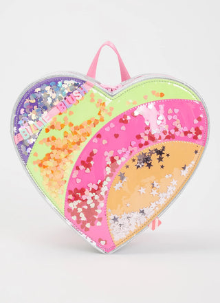 Meisjes rugzak hartje glitter - Billie Blush