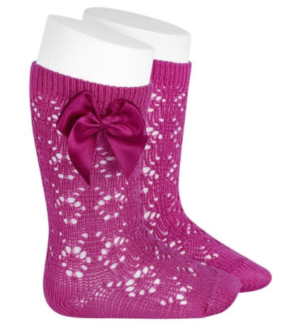 Condor Socks Openwork Elastic Bow - Buga