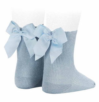 Condor Socks Bow Back Glitter - Blue