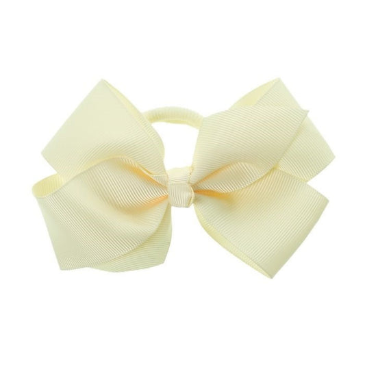 Hair Elastic Big Bow Creme - Siena