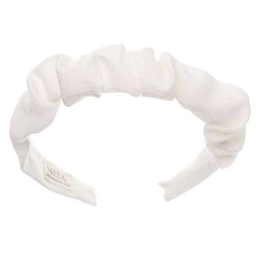 Diadeem Srunchie White - Siena