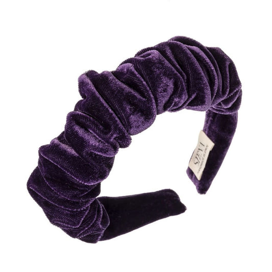 Diadeem Velvet Srunchie Purple - Siena