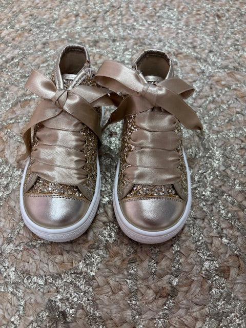High Sneaker Glitter Gold - Andanines