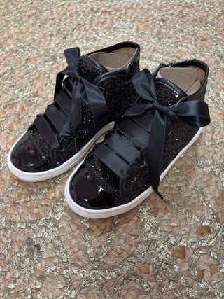High Sneaker Glitter Black - Andanines