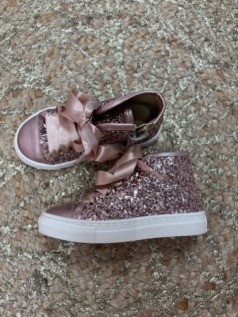 High Sneaker Glitter Pink - Andanines
