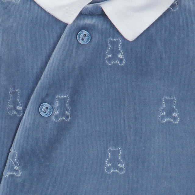 Newborn Bear Blue Velours - Patachou