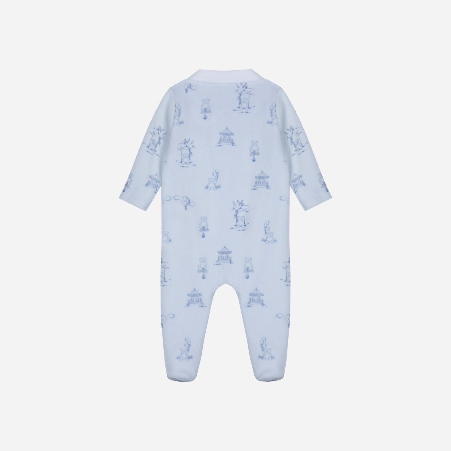 Newborn Bear Light Blue Velours - Patachou