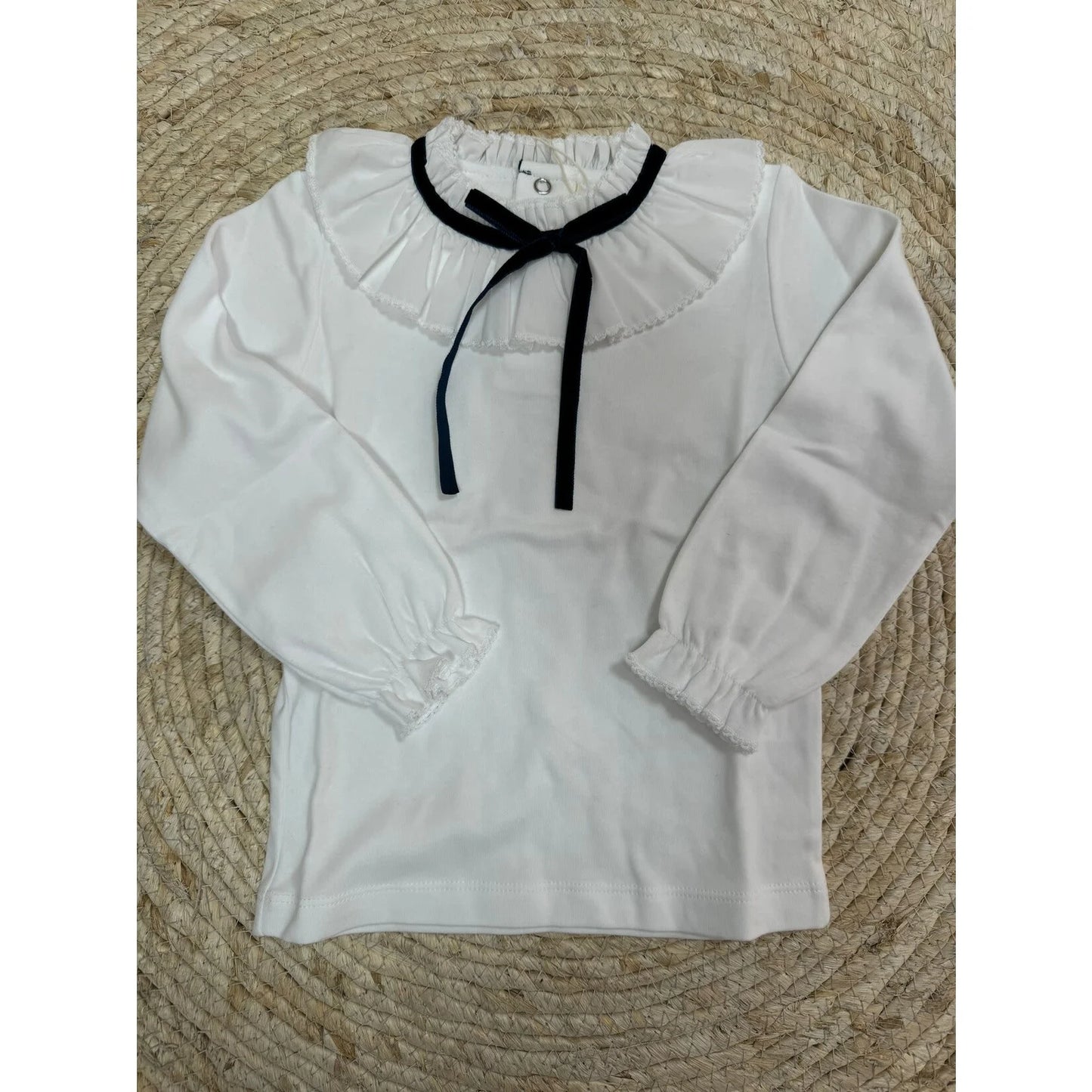 Basic White Velvet Navy - Laivicar
