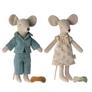 Mum and dad mice in cigarbox - Maileg