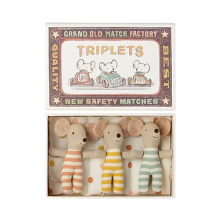 Triplets, Baby Mice in matchbox - Maileg