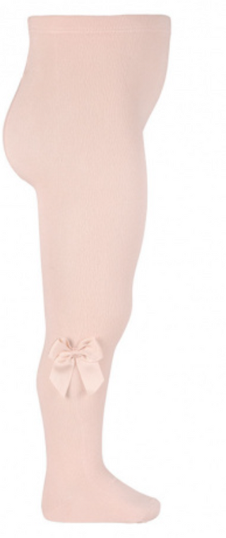 Condor Tights With Grosgrain Bow - Nude