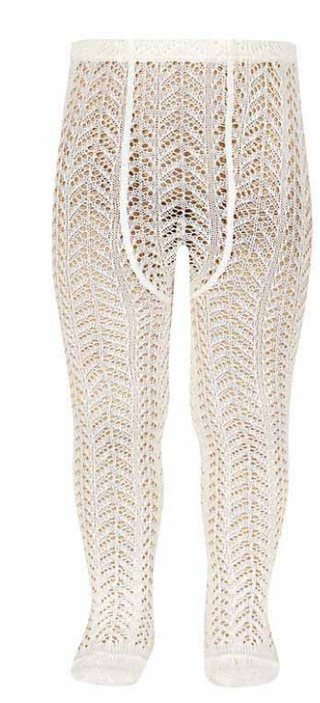 Condor Tights Perle Openwork - Beige